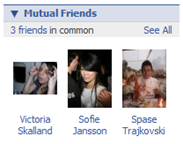 Facebook - Mutual Friends