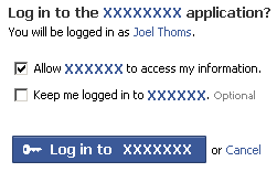 Facebook Login Box