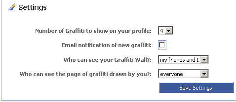 Graffiti Settings
